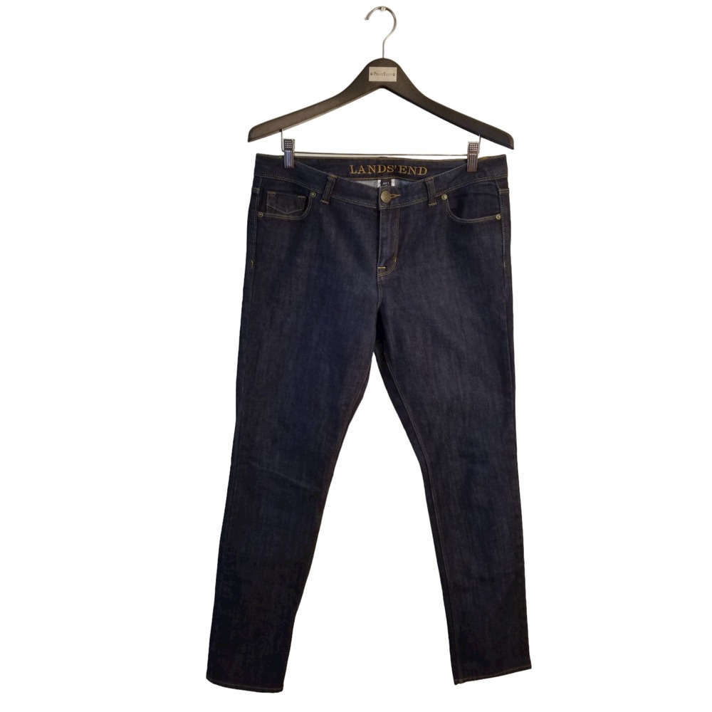 Land's End fit 1 Blue women Jeans Size 12 36W Inseam‎ 32 in
